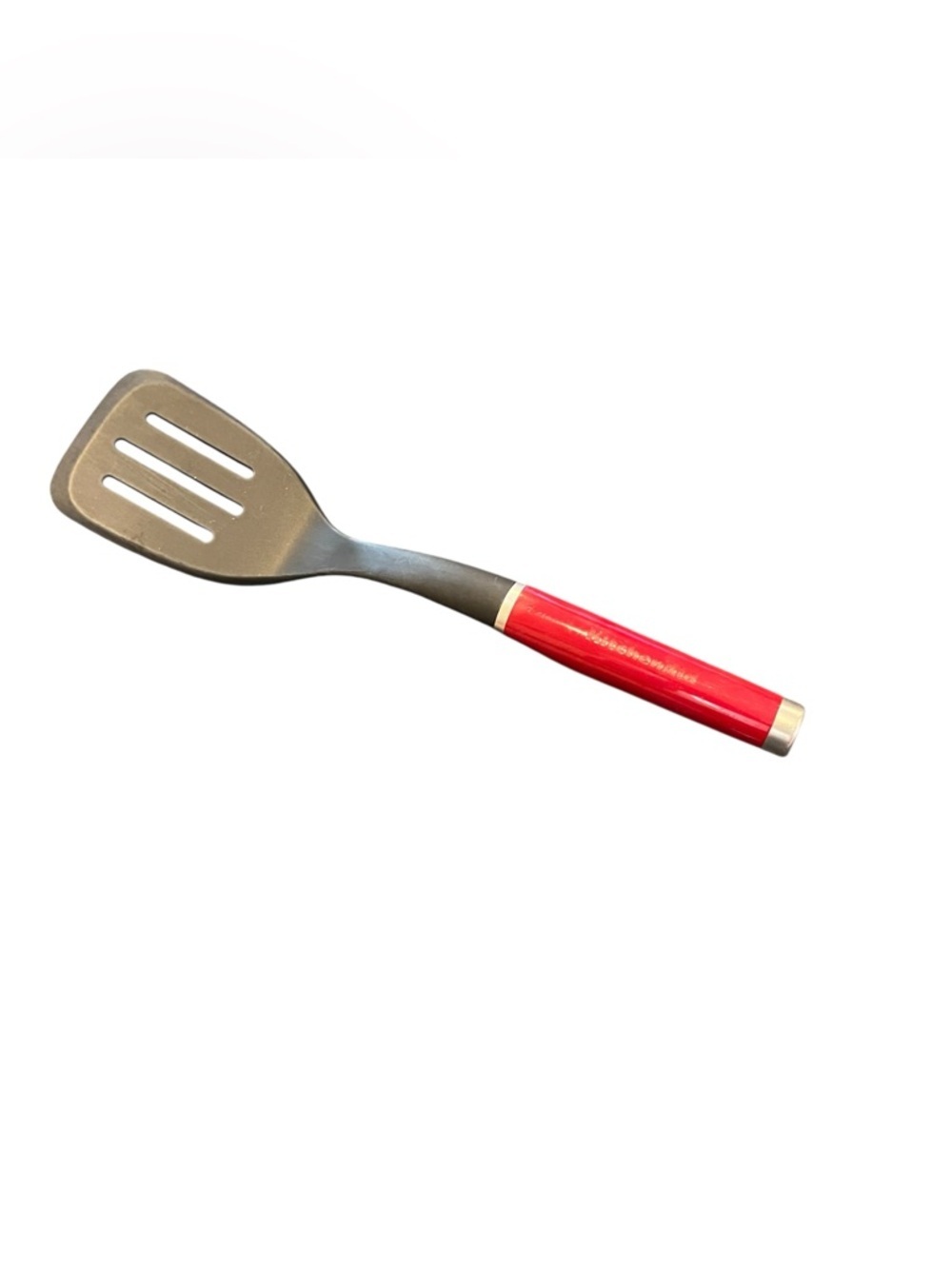 Kitchenaid black red nylon heavy duty slotted spatula